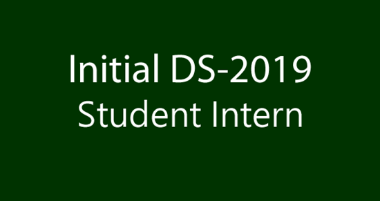 DS2019 Student Intern
