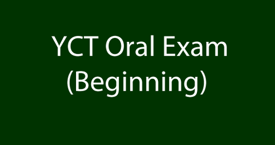 Picture of YCT Oral Exam (Beginning)