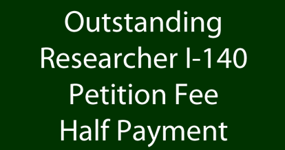 Picture of Outstanding Researcher I-140 Petition Fee - $1500 Payment