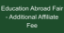 Picture of Education Abroad Fair - Additional Affiliate Fee